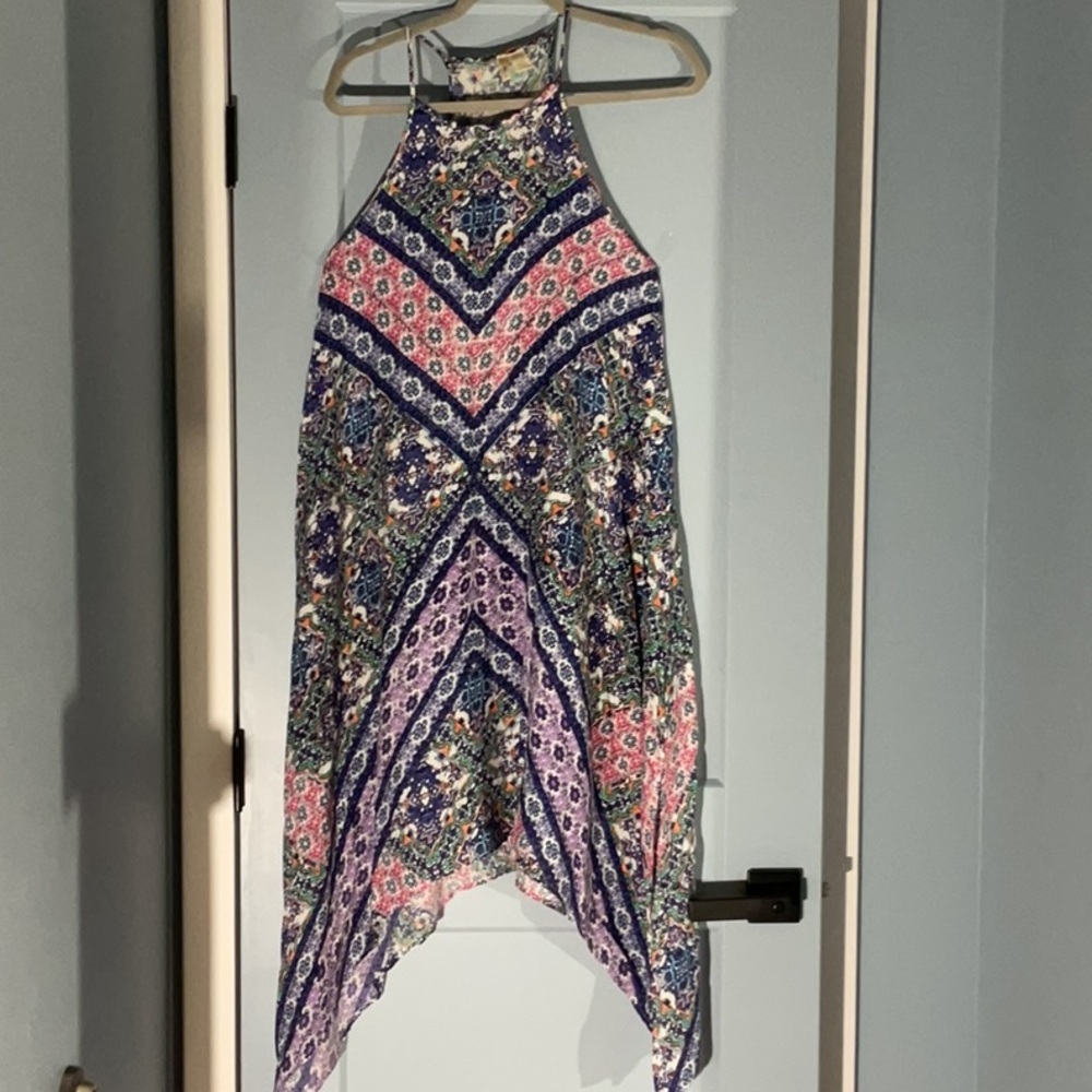 Japna Pink Asymmetrical Tunic Top